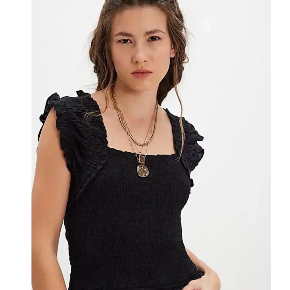 Free People Ari Smocked Top